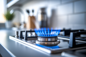 flamme-bleue-gaz-bruleur-metal